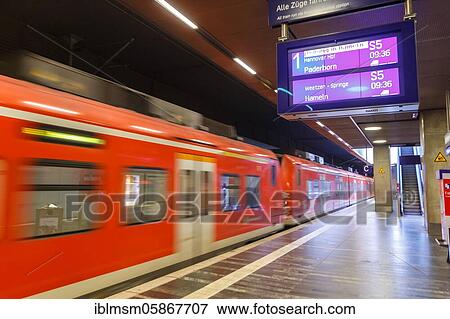 Deutsche Bahn railway station with S-Bahn at Hannover Airport (HAJ), Hannover, Germany, Europe View Large Photo Image Stock Photo - Deutsche Bahn railway station with S-Bahn at Hannover Airport (HAJ), Hannover, Germany, Europe. Fotosearch
