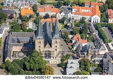 Dom Sankt Viktor with Stiftsmuseum Xanten, City Centre, Xanten, North Rhine-Westphalia, Germany, Europe View Large Photo Image Stock Photo - Dom Sankt Viktor with Stiftsmuseum Xanten, City Centre, Xanten, North Rhine-Westphalia, Germany, Europe. Fotosearch