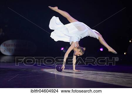 DTB-Turngala Gymottion 2017, Rhythmische Sportgymnastik, Laura Jung, Conlog-Arena, Koblenz, Rhineland-Palatinate, Germany, Europe View Large Photo Image Picture - DTB-Turngala Gymottion 2017, Rhythmische Sportgymnastik, Laura Jung, Conlog-Arena, Koblenz, Rhineland-Palatinate, Germany, Europe. Fotosearch