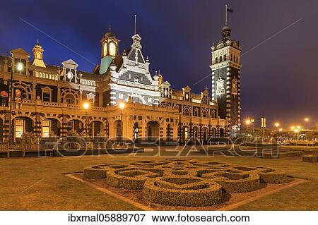 Dunedin Station, Oceania, Architect George Alexander Troup, Otago, South Island, New Zealand, Oceania View Large Photo Image Stock Photo - Dunedin Station, Oceania, Architect George Alexander Troup, Otago, South Island, New Zealand, Oceania. Fotosearch