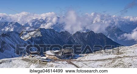 Edmund-Probst-Haus and station Höfatsblick, mountain station at the Nebelhorn, 2224m, Allgäu Alps, Allgäu, Bavaria, Germany, Europe View Large Photo Image Stock Photo - Edmund-Probst-Haus and station Höfatsblick, mountain station at the Nebelhorn, 2224m, Allgäu Alps, Allgäu, Bavaria, Germany, Europe. Fotosearch