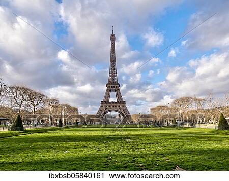 Eiffel Tower photographed by the Champ de Mars, Paris, France, Europe View Large Photo Image Stock Image - Eiffel Tower photographed by the Champ de Mars, Paris, France, Europe. Fotosearch