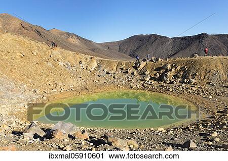 Emerald Lake, Tongariro Alpine Crossing, Tongariro National Park, UNESCO World Heritage, North Island, New Zealand, Oceania View Large Photo Image Stock Image - Emerald Lake, Tongariro Alpine Crossing, Tongariro National Park, UNESCO World Heritage, North Island, New Zealand, Oceania. Fotosearch