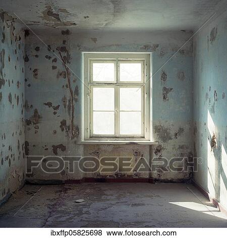 Stock Photo - Empty room unrenovated, Germany, Europe. Fotosearch