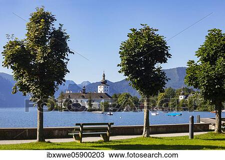 Esplanade with castle Ort in Gmunden, Lake Traun, Salzkammergut, Upper Austria, Austria, Europe View Large Photo Image Stock Image - Esplanade with castle Ort in Gmunden, Lake Traun, Salzkammergut, Upper Austria, Austria, Europe. Fotosearch
