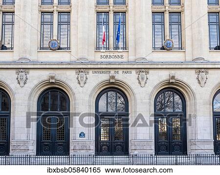 Facade and entrance to the Sorbonne University building, Paris, France, Europe View Large Photo Image Stock Photography - Facade and entrance to the Sorbonne University building, Paris, France, Europe. Fotosearch