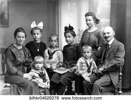 Family in living room ca. 1910, place unknown, Germany, Europe View Large Photo Image Stock Photo - Family in living room ca. 1910, place unknown, Germany, Europe. Fotosearch