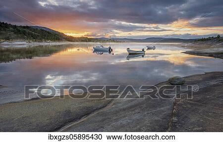 Fishing boats anchoring in a fjord at midnight sun, Nordland, Norway, Europe View Large Photo Image Stock Image - Fishing boats anchoring in a fjord at midnight sun, Nordland, Norway, Europe. Fotosearch