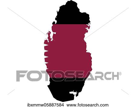 Flag in form form of the geographical country, Qatar, Western Asia, Asia View Large Photo Image Picture - Flag in form form of the geographical country, Qatar, Western Asia, Asia. Fotosearch