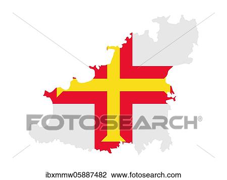 Flag in form form of the geographical country, Guernsey, Northern Europe, Channel Islands, Europe View Large Photo Image Stock Image - Flag in form form of the geographical country, Guernsey, Northern Europe, Channel Islands, Europe. Fotosearch