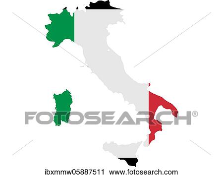 Flag in form form of the geographical country, Italy, Southern Europe, Europe View Large Photo Image Stock Image - Flag in form form of the geographical country, Italy, Southern Europe, Europe. Fotosearch
