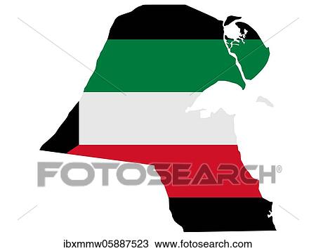 Flag in form form of the geographical country, Kuwait, Western Asia, Asia View Large Photo Image Stock Image - Flag in form form of the geographical country, Kuwait, Western Asia, Asia. Fotosearch