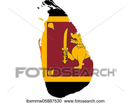 Flag in form form of the geographical country, Sri Lanka, Southern Asia, Asia View Large Photo Image Stock Image - Flag in form form of the geographical country, Sri Lanka, Southern Asia, Asia. Fotosearch