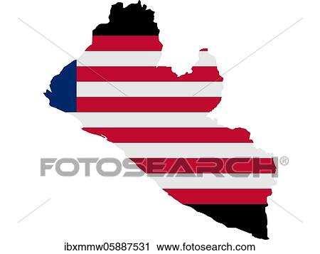 Flag in form form of the geographical country, Liberia, Africa View Large Photo Image Stock Image - Flag in form form of the geographical country, Liberia, Africa. Fotosearch