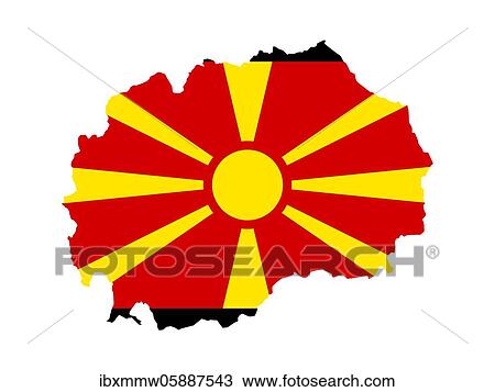 Flag in form form of the geographical country, North Macedonia, Southern Europe View Large Photo Image Stock Image - Flag in form form of the geographical country, North Macedonia, Southern Europe. Fotosearch