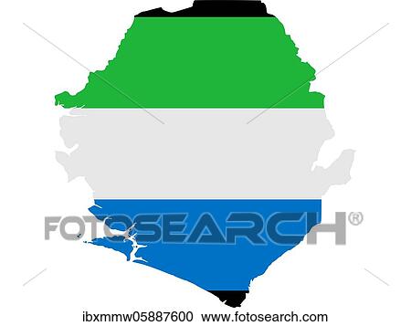 Flag in form form of the geographical country, Sierra Leone, Sub-Saharan Africa, Western Africa, Africa View Large Photo Image Stock Image - Flag in form form of the geographical country, Sierra Leone, Sub-Saharan Africa, Western Africa, Africa. Fotosearch