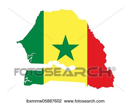 Flag in form form of the geographical country, Senegal, Sub-Saharan Africa, Western Africa, Africa View Large Photo Image Stock Image - Flag in form form of the geographical country, Senegal, Sub-Saharan Africa, Western Africa, Africa. Fotosearch