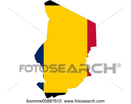 Flag in form form of the geographical country, Chad, Sub-Saharan Africa, Middle Africa, Africa View Large Photo Image Stock Image - Flag in form form of the geographical country, Chad, Sub-Saharan Africa, Middle Africa, Africa. Fotosearch