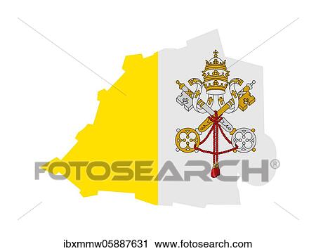 Flag in form form of the geographical country, Holy See, Southern Europe View Large Photo Image Stock Image - Flag in form form of the geographical country, Holy See, Southern Europe. Fotosearch