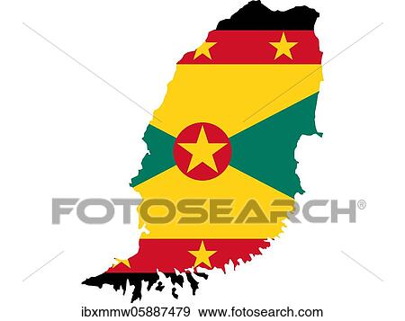 Flag in form form of the geographical country, Grenada, Latin America and the Caribbean, Caribbean, Americas, Central America View Large Photo Image Stock Photo - Flag in form form of the geographical country, Grenada, Latin America and the Caribbean, Caribbean, Americas, Central America. Fotosearch