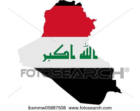 Flag in form form of the geographical country, Iraq, Western Asia, Asia View Large Photo Image Stock Photo - Flag in form form of the geographical country, Iraq, Western Asia, Asia. Fotosearch