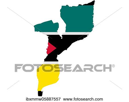 Flag in form form of the geographical country, Mozambique, Sub-Saharan Africa, Eastern Africa, Africa View Large Photo Image Stock Photo - Flag in form form of the geographical country, Mozambique, Sub-Saharan Africa, Eastern Africa, Africa. Fotosearch