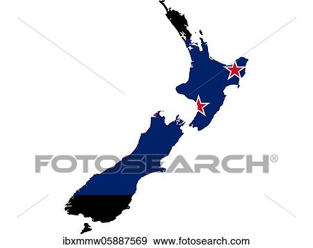 Flag in form form of the geographical country, New Zealand, Australia and New Zealand, Oceania View Large Photo Image Stock Photo - Flag in form form of the geographical country, New Zealand, Australia and New Zealand, Oceania. Fotosearch