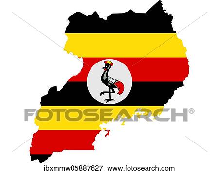 Flag in form form of the geographical country, Uganda, Sub-Saharan Africa, Eastern Africa, Africa View Large Photo Image Stock Photo - Flag in form form of the geographical country, Uganda, Sub-Saharan Africa, Eastern Africa, Africa. Fotosearch