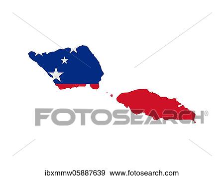 Flag in form form of the geographical country, Samoa, Polynesia, Oceania View Large Photo Image Stock Photo - Flag in form form of the geographical country, Samoa, Polynesia, Oceania. Fotosearch