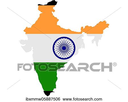 Flag in form form of the geographical country, India, Southern Asia, Asia View Large Photo Image Stock Photograph - Flag in form form of the geographical country, India, Southern Asia, Asia. Fotosearch