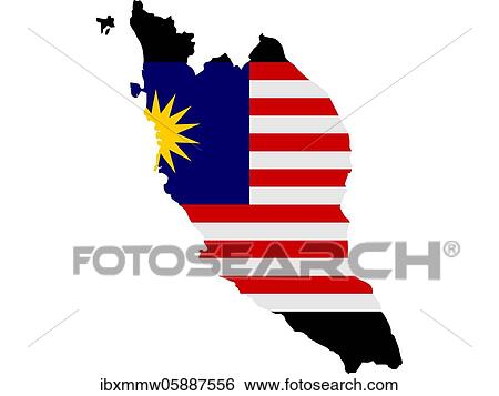Flag in form form of the geographical country, Malaysia, South-eastern Asia, Asia View Large Photo Image Stock Photograph - Flag in form form of the geographical country, Malaysia, South-eastern Asia, Asia. Fotosearch