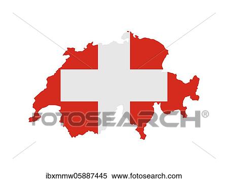 Flag in form form of the geographical country, Switzerland, Western Europe, Europe View Large Photo Image Stock Photography - Flag in form form of the geographical country, Switzerland, Western Europe, Europe. Fotosearch