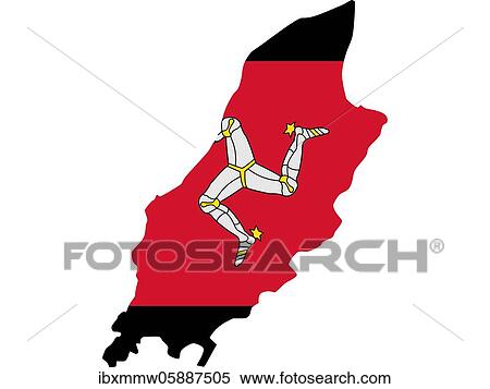 Flag in form form of the geographical country, Isle of Man, Northern Europe, Europe View Large Photo Image Stock Photography - Flag in form form of the geographical country, Isle of Man, Northern Europe, Europe. Fotosearch