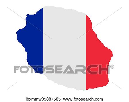 Flag in form form of the geographical country, Réunion, Sub-Saharan Africa, Eastern Africa, Africa View Large Photo Image Stock Photography - Flag in form form of the geographical country, Réunion, Sub-Saharan Africa, Eastern Africa, Africa. Fotosearch