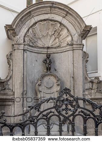 Fountain and fountain figure Manneken Pis, Brussels, Belgium, Europe View Large Photo Image Stock Photo - Fountain and fountain figure Manneken Pis, Brussels, Belgium, Europe. Fotosearch