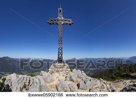 Franz Josef Kreuz am Berggipfel, Berg Katrin, Bad Ischl, Salzkammergut, Upper Austria, Austria, Europe View Large Photo Image Stock Photograph - Franz Josef Kreuz am Berggipfel, Berg Katrin, Bad Ischl, Salzkammergut, Upper Austria, Austria, Europe. Fotosearch