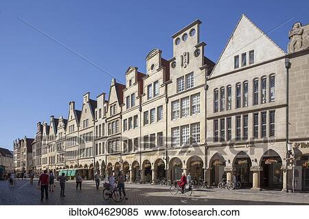 Gabled houses, Prinzipalmarkt, Münster, North Rhine-Westphalia, Germany, Europe View Large Photo Image Stock Photography - Gabled houses, Prinzipalmarkt, Münster, North Rhine-Westphalia, Germany, Europe. Fotosearch