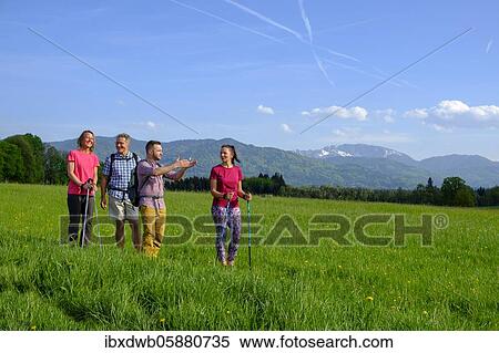 Group hiking, hike, Nantesbuch, in front of Benediktenwand, Bad Heilbrunn, Loisachtal, Upper Bavaria, Bavaria, Germany, Europe View Large Photo Image Stock Photography - Group hiking, hike, Nantesbuch, in front of Benediktenwand, Bad Heilbrunn, Loisachtal, Upper Bavaria, Bavaria, Germany, Europe. Fotosearch
