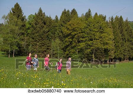 Group hiking, hiking tour, Schönau near Bad Heilbrunn, Loisachtal, Upper Bavaria, Bavaria, Germany, Europe View Large Photo Image Stock Image - Group hiking, hiking tour, Schönau near Bad Heilbrunn, Loisachtal, Upper Bavaria, Bavaria, Germany, Europe. Fotosearch
