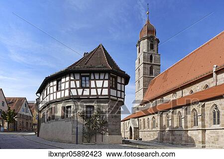 Half-timbered building Museum of Local History, Martin-Luther-Platz, Trinitatiskirche, Langenzenn, County Fürth, Middle Franconia, Franconia, Bavaria, Germany, Europe View Large Photo Image Stock Image - Half-timbered building Museum of Local History, Martin-Luther-Platz, Trinitatiskirche, Langenzenn, County Fürth, Middle Franconia, Franconia, Bavaria, Germany, Europe. Fotosearch