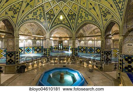 Hammam-e Sultan Mir Ahmad, or Sultan's Mir Ahmad Hammam, one of the best preserved Iranian's traditional hammams, Kashan, Iran, Asia View Large Photo Image Stock Image - Hammam-e Sultan Mir Ahmad, or Sultan's Mir Ahmad Hammam, one of the best preserved Iranian's traditional hammams, Kashan, Iran, Asia. Fotosearch