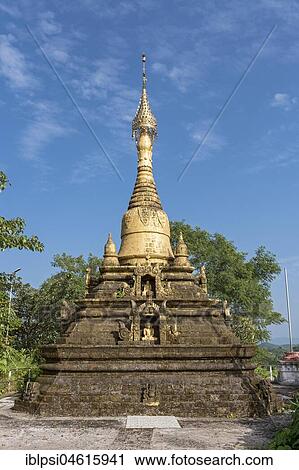 Stock Image - Hari Taung Pagoda, Haridaung Paya, Mrauk U, Burma, Myanmar, Asia. Fotosearch