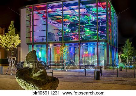 Helicopter museum colourfully illuminated, Bückeburg Germany View Large Photo Image Stock Image - Helicopter museum colourfully illuminated, Bückeburg Germany. Fotosearch