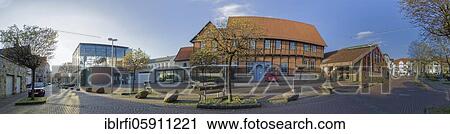 Stock Image - Helicopter Museum Panorama Autumn Bückeburg Germany. Fotosearch