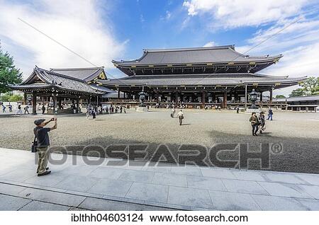 Higashi Hongan-ji, Temple, Honshu Province, Kyoto, Japan, Asia View Large Photo Image Picture - Higashi Hongan-ji, Temple, Honshu Province, Kyoto, Japan, Asia. Fotosearch