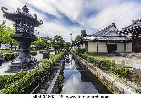 Stock Photograph - Higashi Hongan-ji, Temple, Honshu Province, Kyoto, Japan, Asia. Fotosearch