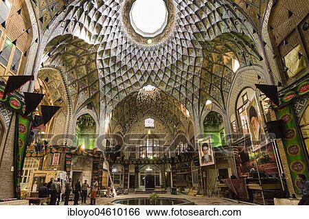 Historic Bazaar of Kashan, Iran, Asia View Large Photo Image Stock Photograph - Historic Bazaar of Kashan, Iran, Asia. Fotosearch
