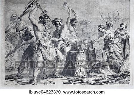 Historical illustration, you will turn your swords into ploughshares and your spears into sickles from an ancient Bible, Holy Scripture, Germany, Europe View Large Photo Image Stock Image - Historical illustration, you will turn your swords into ploughshares and your spears into sickles from an ancient Bible, Holy Scripture, Germany, Europe. Fotosearch