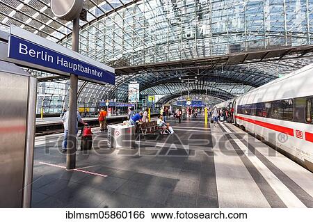 ICE 4 train at Berlin central railway station Hbf, Berlin, Germany, Europe View Large Photo Image Stock Photograph - ICE 4 train at Berlin central railway station Hbf, Berlin, Germany, Europe. Fotosearch