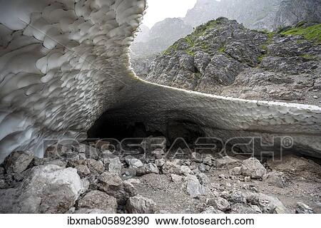 Ice Chapel, glacier mouth, glacier tongue on the east face of the Watzmann, Berchtesgaden National Park, at Königssee, Bavaria, Germany, Europe View Large Photo Image Stock Image - Ice Chapel, glacier mouth, glacier tongue on the east face of the Watzmann, Berchtesgaden National Park, at Königssee, Bavaria, Germany, Europe. Fotosearch